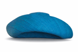 Raffia Curve Brim Hat Large Brim in Sea Blue Madagascan