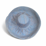 Raffia Curve Brim Hat Large Brim Sky Blue Madagascan