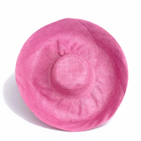 Raffia Curve Brim Hat Large Brim in Sweet Lilac Madagascan