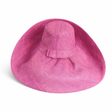 Raffia Curve Brim Hat Large Brim in Sweet Lilac Madagascan