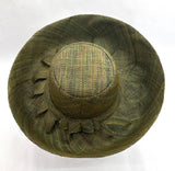 Raffia Curve Brim Hat Standard Brim in Avocado Madagascan