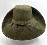 Raffia Curve Brim Hat Standard Brim in Avocado Madagascan