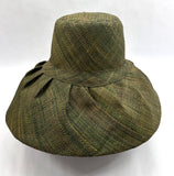 Raffia Curve Brim Hat Standard Brim in Avocado Madagascan