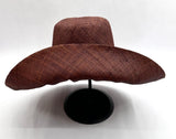 Raffia Curve Brim Hat Standard Brim in Brown Madagascan