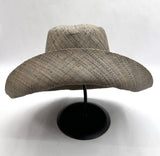 Raffia Curve Brim Hat Standard Brim in Dove Grey Madagascan