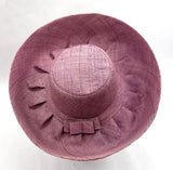 Raffia Curve Brim Hat Standard Brim in Lavender Madagascan