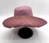 Raffia Curve Brim Hat Standard Brim in Lavender Madagascan