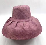Raffia Curve Brim Hat Standard Brim in Lavender Madagascan