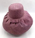 Raffia Curve Brim Hat Standard Brim in Lavender Madagascan