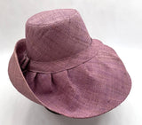 Raffia Curve Brim Hat Standard Brim in Lavender Madagascan