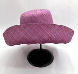Raffia Curve Brim Hat Standard Brim in Mauve Madagascan