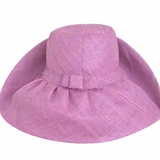 Raffia Curve Brim Hat Standard Brim in Amethyst Madagascan