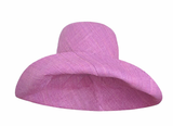 Raffia Curve Brim Hat Standard Brim in Amethyst Madagascan