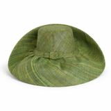 Raffia Curve Brim Hat Standard Brim in Avocado Madagascan