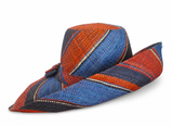 Raffia Curve Brim Hat Standard Brim in Fizzy Cola Madagascan