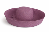 Raffia Curve Brim Hat Standard Brim in Lavender Madagascan