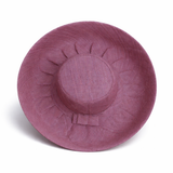 Raffia Curve Brim Hat Standard Brim in Lavender Madagascan