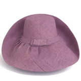 Raffia Curve Brim Hat Standard Brim in Lavender Madagascan