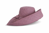 Raffia Curve Brim Hat Standard Brim in Lavender Madagascan