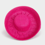 Raffia Curve Brim Hat Standard Brim in Mulberry Madagascan