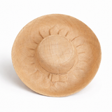 Raffia Curve Brim Hat Standard Brim in Natural Madagascan