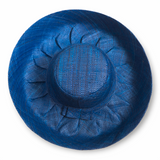 Raffia Curve Brim Hat Standard Brim in Sea Blue Madagascan