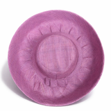 Raffia Curve Brim Hat Standard Brim in Mauve Madagascan