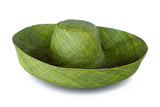 Raffia Curve Brim Hat Large Brim in Avocado Madagascan