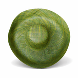 Raffia Curve Brim Hat Large Brim in Avocado Madagascan
