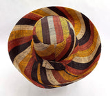 Raffia Curve Brim Hat Standard Brim in Butterscotch Madagascan