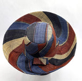Raffia Curve Brim Hat Standard Brim in Fizzy Cola Madagascan