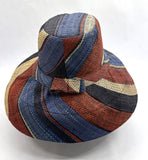 Raffia Curve Brim Hat Standard Brim in Fizzy Cola Madagascan
