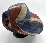 Raffia Curve Brim Hat Standard Brim in Fizzy Cola Madagascan