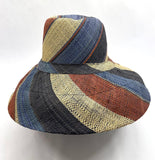 Raffia Curve Brim Hat Standard Brim in Fizzy Cola Madagascan