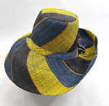 Raffia Curve Brim Hat Standard Brim in Gum Drops Madagascan