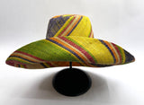 Raffia Curve Brim Hat Standard Brim in Jelly Beans Madagascan