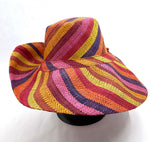 Raffia Curve Brim Hat Standard Brim in Lollipop Madagascan