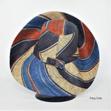 RAFFIA CURVE BRIM HAT STRIPED Madagascan