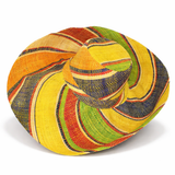 Raffia Curve Brim Hat Large Brim in Jelly Beans Madagascan