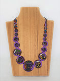 DOUBLE CIRCLES COTTON NECKLACES ADJUSTABLE Khmer Cambodian
