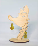 DOUBLE CIRCLES DROP SILK EARRINGS Khmer Cambodian