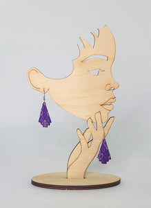 FIR TREE SILK EARRINGS Khmer Cambodian