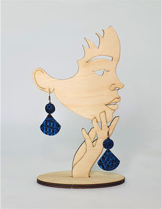 HANGING FAN COTTON EARRINGS Khmer Cambodian