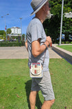 Hemp and Gheri Cotton Crossbody Bag Small Nepalese