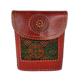 CRAFT LEATHER BAG with Punchwork Indian