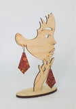 LARGE KITE SILK EARRINGS Khmer Cambodian