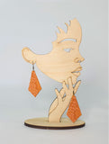 LARGE KITE SILK EARRINGS Khmer Cambodian