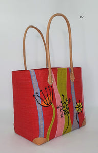 LILIES RAFFIA BASKET SMALL Madagascan