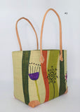 LILIES RAFFIA BASKET SMALL Madagascan