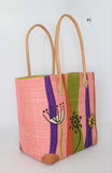 LILIES RAFFIA BASKET SMALL Madagascan
